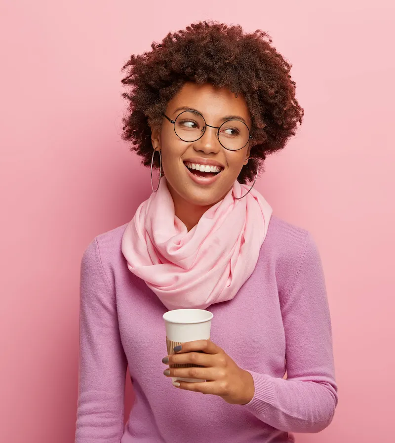 Woman drinking Coffee